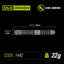 Winmau MVG Michael Van Gerwen Absolute 90% Tungsten Steel Tip Darts - 22 Gram