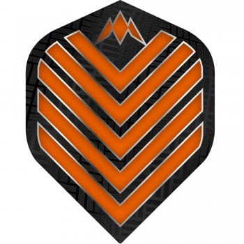Mission Admiral 100 Micron Standard Dart Flights Orange