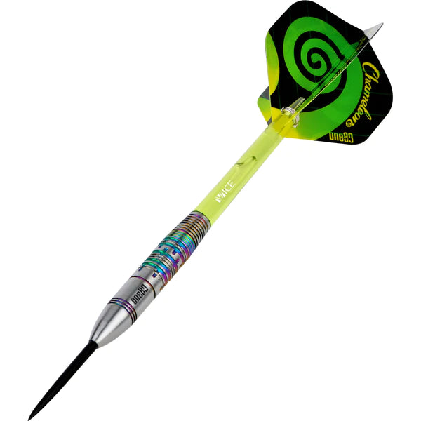 One80 Chameleon Darts - Steel Tip Tungsten Darts - Peridot - 24 Gram