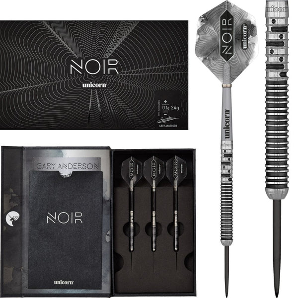 Gary Anderson Noir Phase 5 Deluxe Tungsten Darts 24 Gram