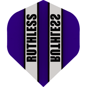 Ruthless Clear Panel 100 Micron Standard Dart Flights Purple