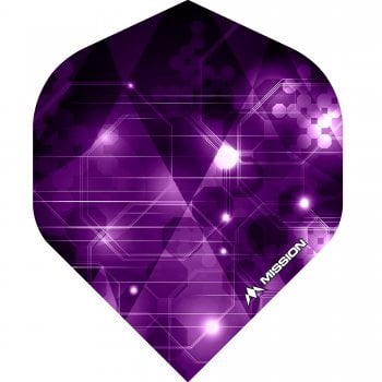 Mission Astral 100 Micron Standard Dart Flights Purple