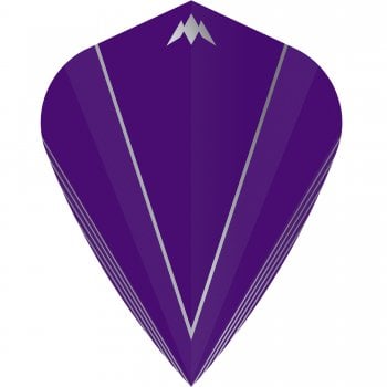 Mission Shades 100 Micron Kite Dart Flights Purple