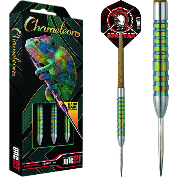 One80 Chameleon Darts - Steel Tip Tungsten Darts - Sapphire - 20 Gram