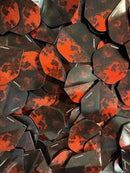 Ten Sets (30) of Metallic Rock Dart Flights - Standard Shape - Red