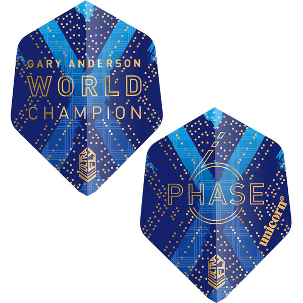 Unicorn Ultrafly 100 Micron Dart Flights - Gary Anderson Phase 6 - AR2 Shape