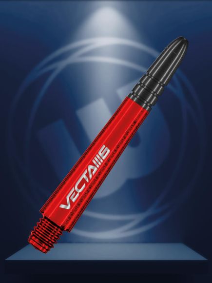 Winmau Vecta BLADE 6 Polycarbonate & Alloy Dart Stems - Red with Black Top