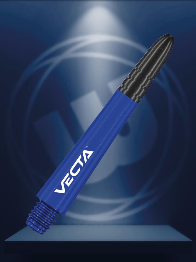 Winmau Vecta Polycarbonate & Alloy Dart Stems - Blue with Black Top