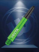Winmau Vecta Polycarbonate & Alloy Dart Stems - Green with Black Top